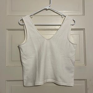 Madewell jacquard peekaboo-back crop tank
